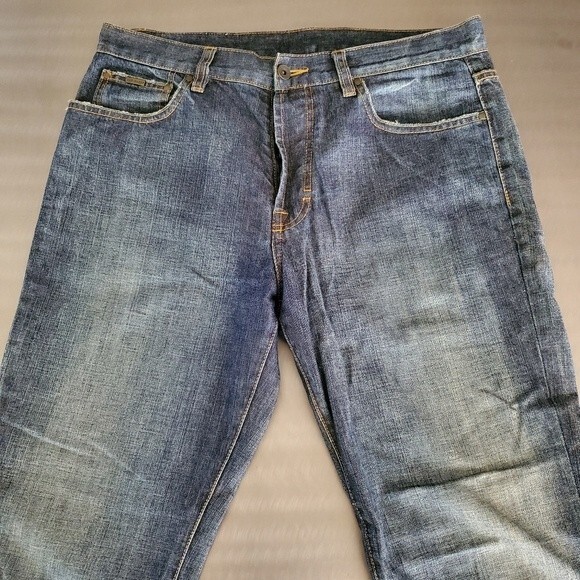 Ted Baker Vintage Y2K 100% Cotton Button Fly Relaxed Straight Leg Denim Jeans 34 - Picture 2 of 16